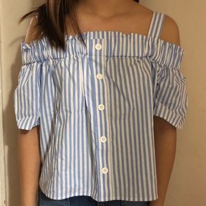 Off the Shoulder striped top